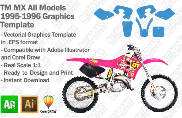 TM MX Motocross All Models 1995 1996 Graphics Template