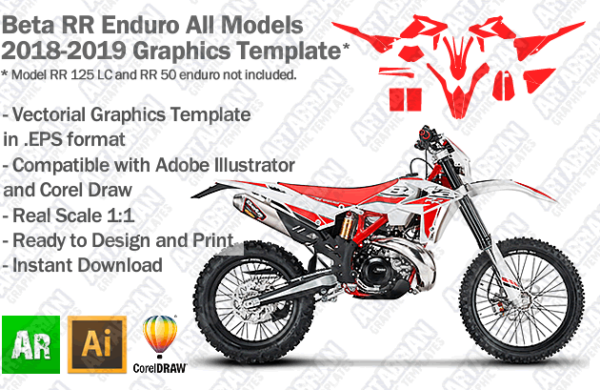 Beta RR Enduro All Models 2018 2019 Graphics Template