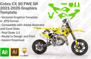 Cobra CX 50 FWE SR 2021 2022 2023 2024 2025 2026 Graphics Template