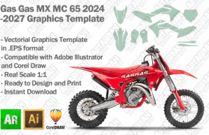 Gas Gas MX Motocross MC 65 2024 2025 2026 2027 Graphics Template