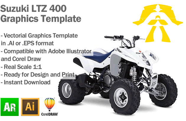 modelo 3d Suzuki LTZ-400 Quad Bike - TurboSquid 874147