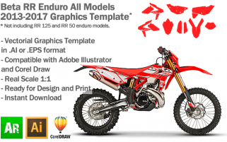 Beta RR Enduro All Models 2013 2014 2015 2016 2017 Graphics Template