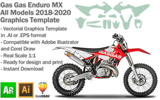 Gas Gas Enduro MX Motocross All Models 2018 2019 2020 Graphics Template