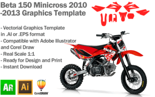 Beta 150 Minicross 2010 2011 2012 2013 Graphics Template