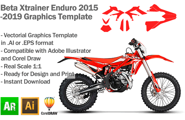 Beta Xtrainer Enduro All Models 2015 2016 2017 2018 2019 Graphics Template