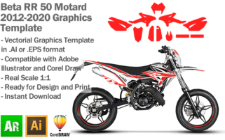 Beta RR 50 Motard 2012 2013 2014 2015 2016 2017 2018 2019 2020 Graphics Template