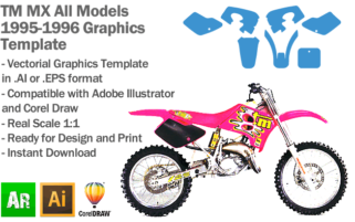 TM MX Motocross All Models 1995 1996 Graphics Template