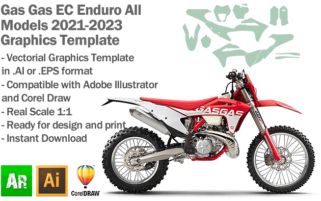 Gas Gas EC Enduro All Models 2021 2022 2023 Graphics Template