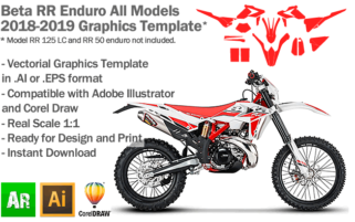 Beta RR Enduro All Models 2018 2019 Graphics Template