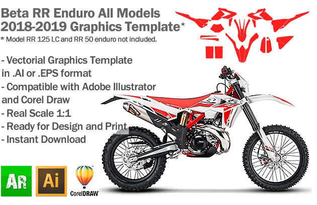 Beta RR Enduro All Models 2018 2019 Graphics Template