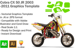 Cobra CX 50 JR MX Motocross 2003 2004 2005 2006 2007 2008 2009 2010 2011 Graphics Template