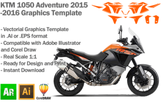 KTM 1050 Adventure 2015 2016 Graphics Template