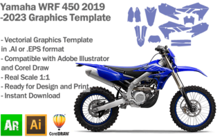 Yamaha WRF 450 Enduro 2019 2020 2021 2022 2023 Graphics Template