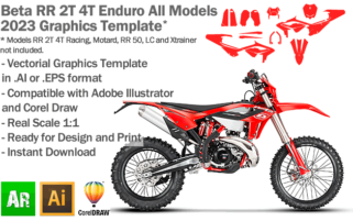 Beta RR 2T 4T Enduro All Models 2023 Graphics Template