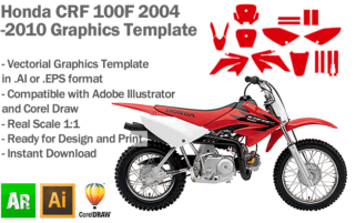 Honda CRF 100F MX Motocross 2004 2005 2006 2007 2008 2009 2010