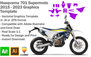 Husqvarna 701 Supermoto 2015 2016 2017 2018 2019 2020 2021 2022 2023 Graphics Template